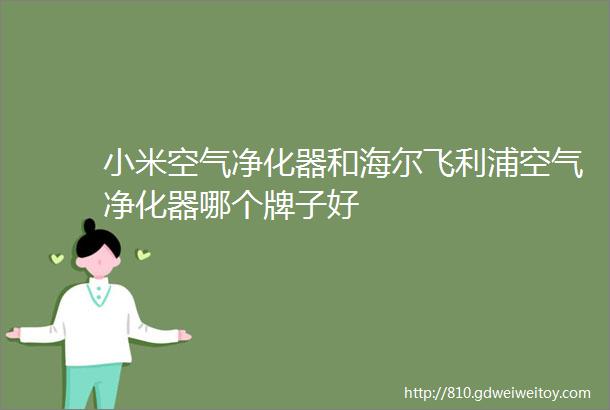 小米空气净化器和海尔飞利浦空气净化器哪个牌子好